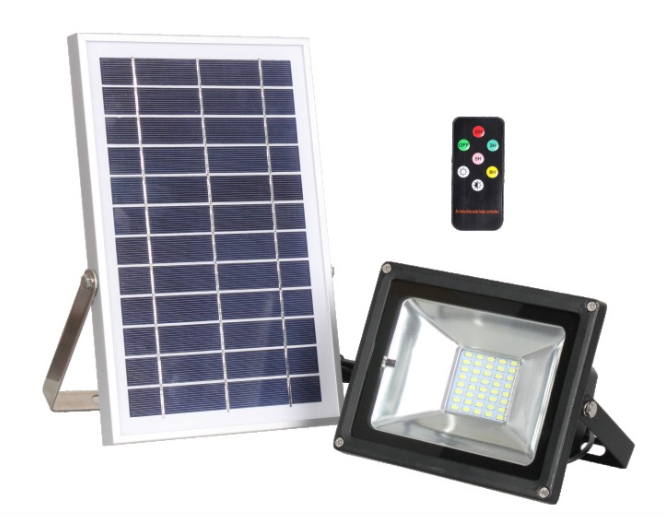 LED SOLAR FLOODLIGHT WITH REMOTE CONTROLLER