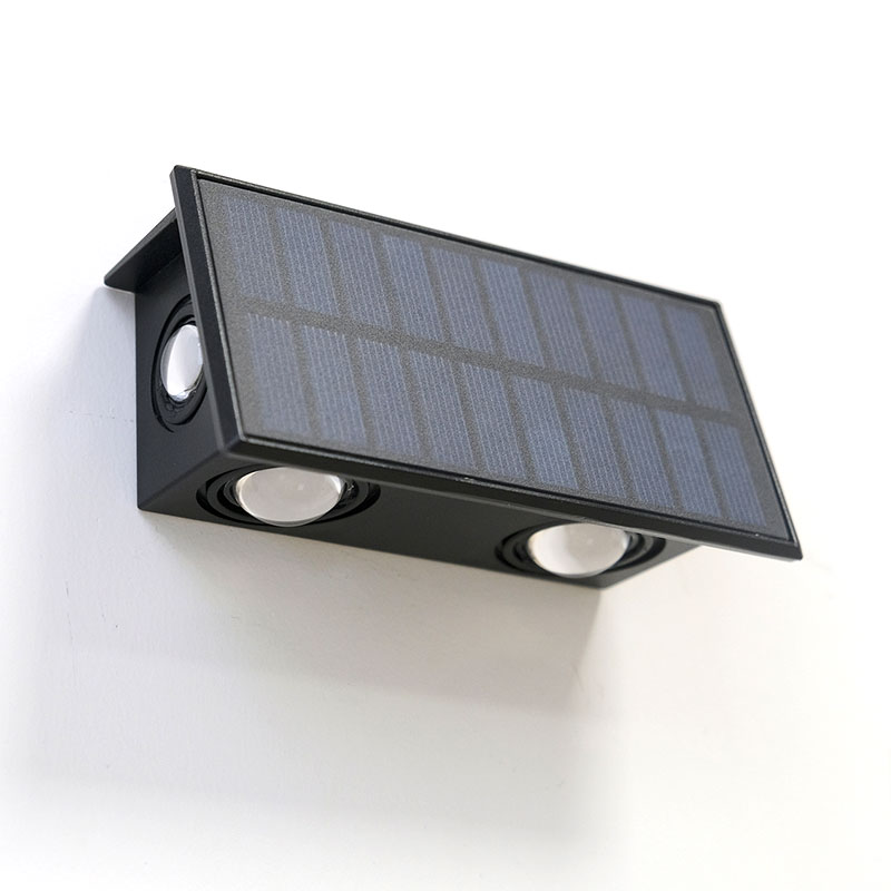 Solar Wall Light/Fence Light, High Brightness washing wall lamp for Outside House Garden Yard Garage Porch