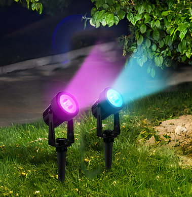 Solar Spot Light: 1 small solar panel with 2 lamps - ABS material